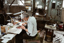 japanese artisan working on acetate frame