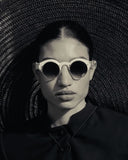 Matsuda 10605H Brushed Gold - Milk White