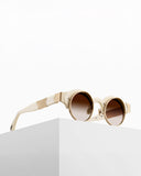 Matsuda 10605H Brushed Gold - Milk White